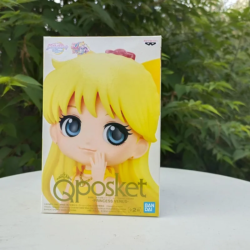 Bandai oryginał z postacią czarodziejki z księżyca z Anime rysunek Qposket Aino Minako zabawki figurki akcji dla dzieci prezent Model kolekcjonerski ozdoby lalki