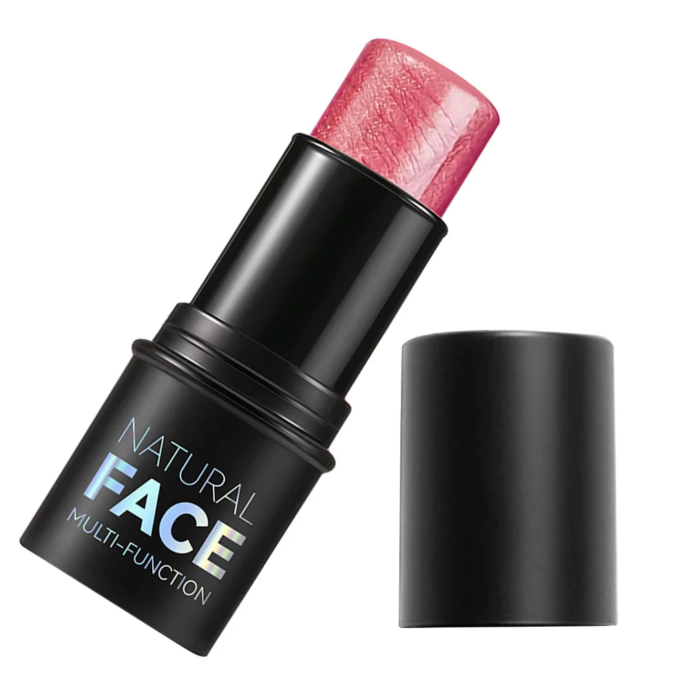 Wielofunkcyjny kremowy rozświetlacz do twarzy w sztyfcie, konturujący, przenośny, długotrwały, z połyskiem, dla kobiet.