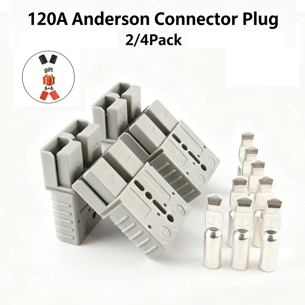 

2/4PCS SB120A For Anderson Battery Quick Connect Disconnect Connector Towing Winch Quick Connect Wire Harness Plug