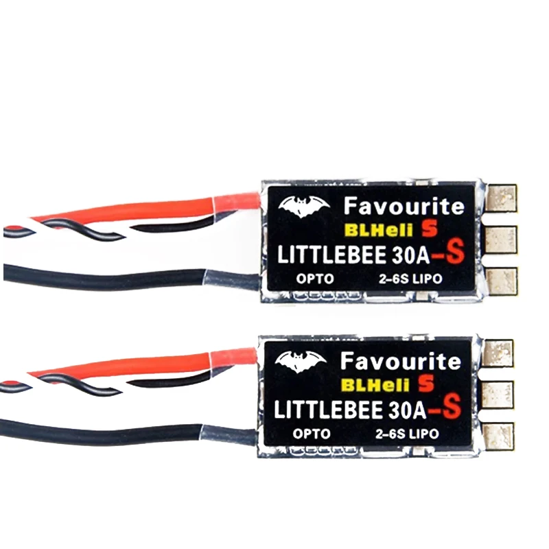 FVT LITTLEBEE Little bee BLHeli-s SPRING 20A/30A Brushless ESC 2-6S Supports DSHOT Oneshot42 OneShot125 for RC FPV Racing Drone