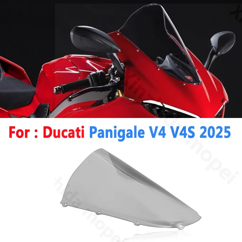 

For Ducati Panigale V4 V4S V4 S V4R V4 R 2025 Motorcycle Accessories Windshield Windscreen Wind Deflectors Viser Visor Black
