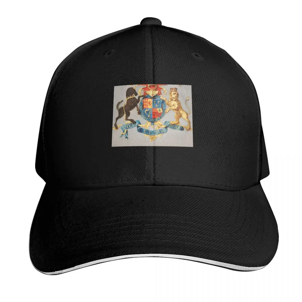 SCOTTISH REGIMENT BANNER,Lion and Unicorn,Coat of Arms of the King of England and Sc Baseball Cap