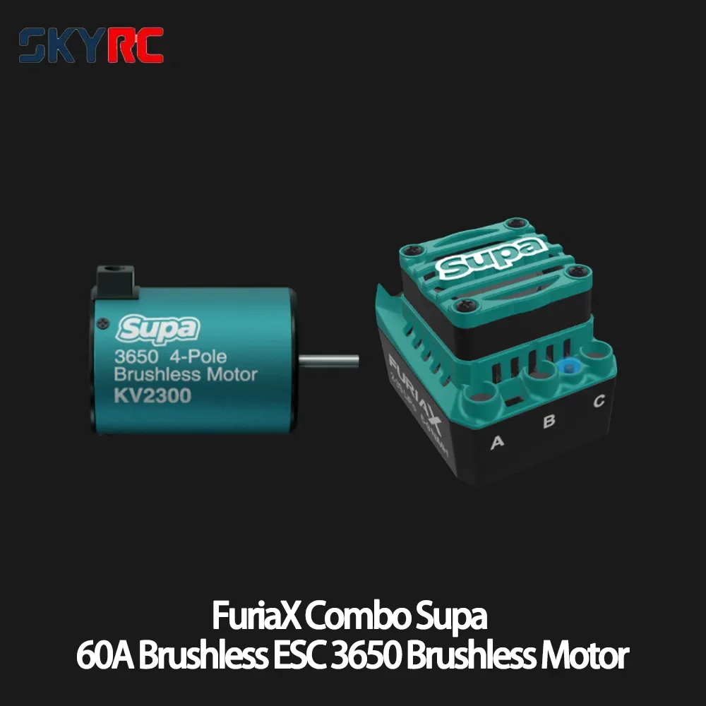 

SkyRC FuriaX Supa Combo: 3650 4-полюсный двигатель 5400 кВ + ESC 60 А (SK-300080/SK-400035) для радиоуправляемых автомобилей 1/10