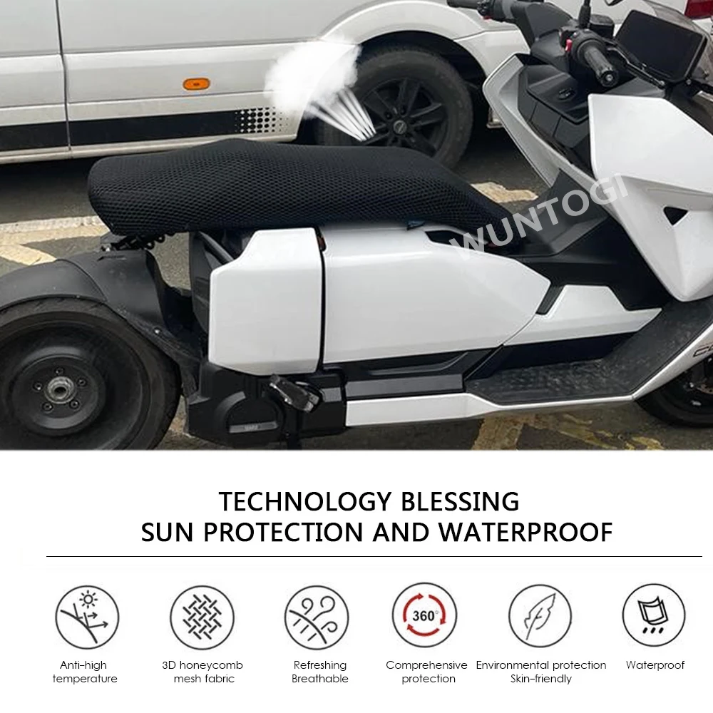 For BMW CE04 CE 04 2022 - New Motorcycle Accessories Seat Protect Cushion Fabric Saddle Cooling Honeycomb Protection Mat