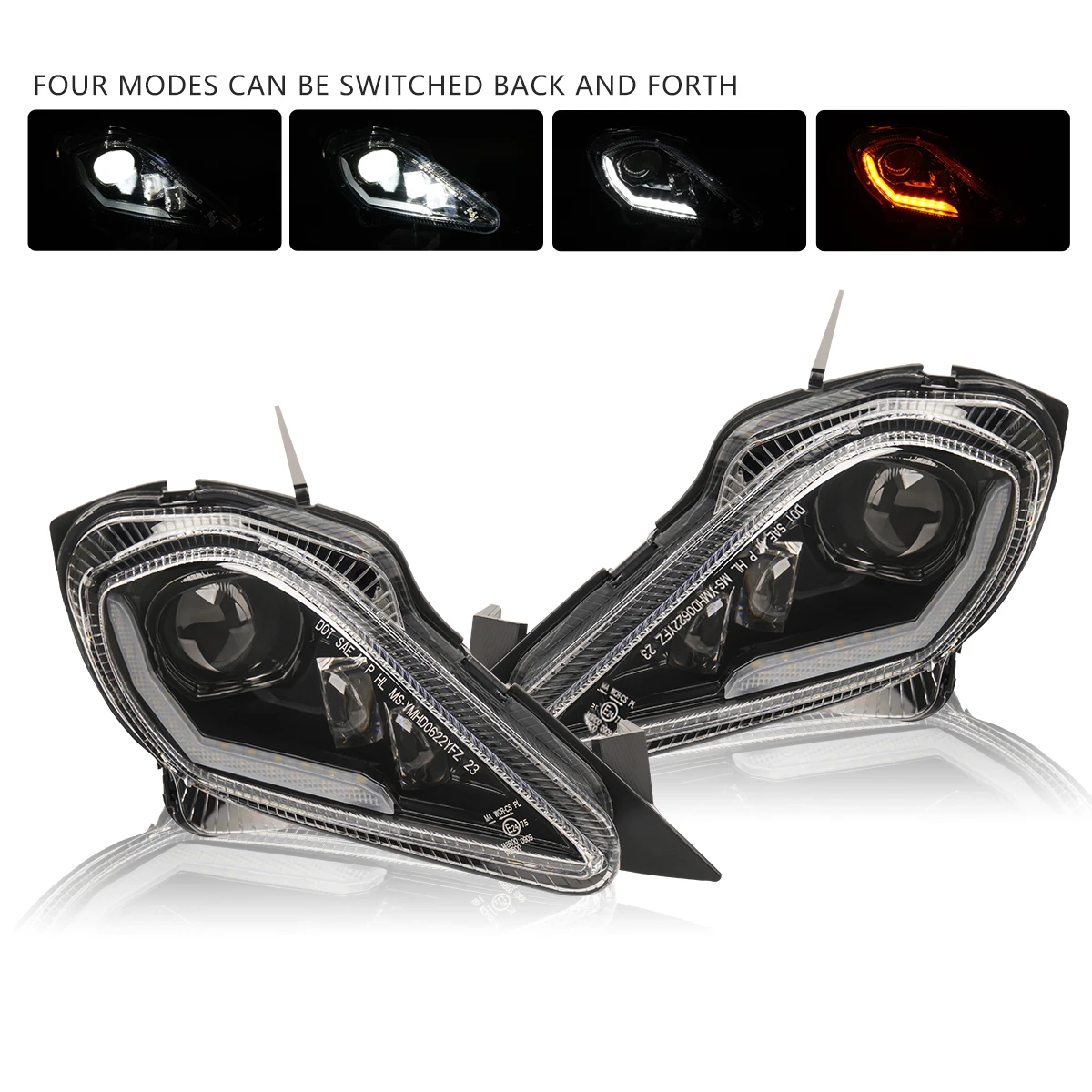 Led Koplamp Set Voor Yamaha Raptor 700 700r/250/350 Yfz450 Wolverine 2004-2024