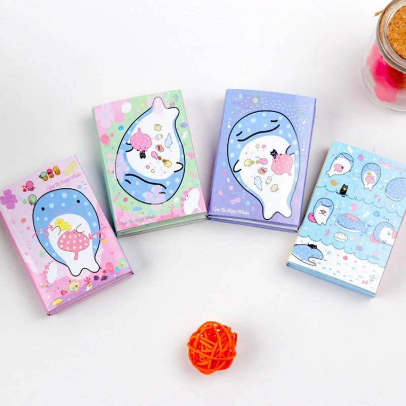 Korean Stationery Gift Office School Supplies Cute Fish Sticky Notes Off Cartoon Tear Off Sticky Study Memo Pad Kawai Stationery