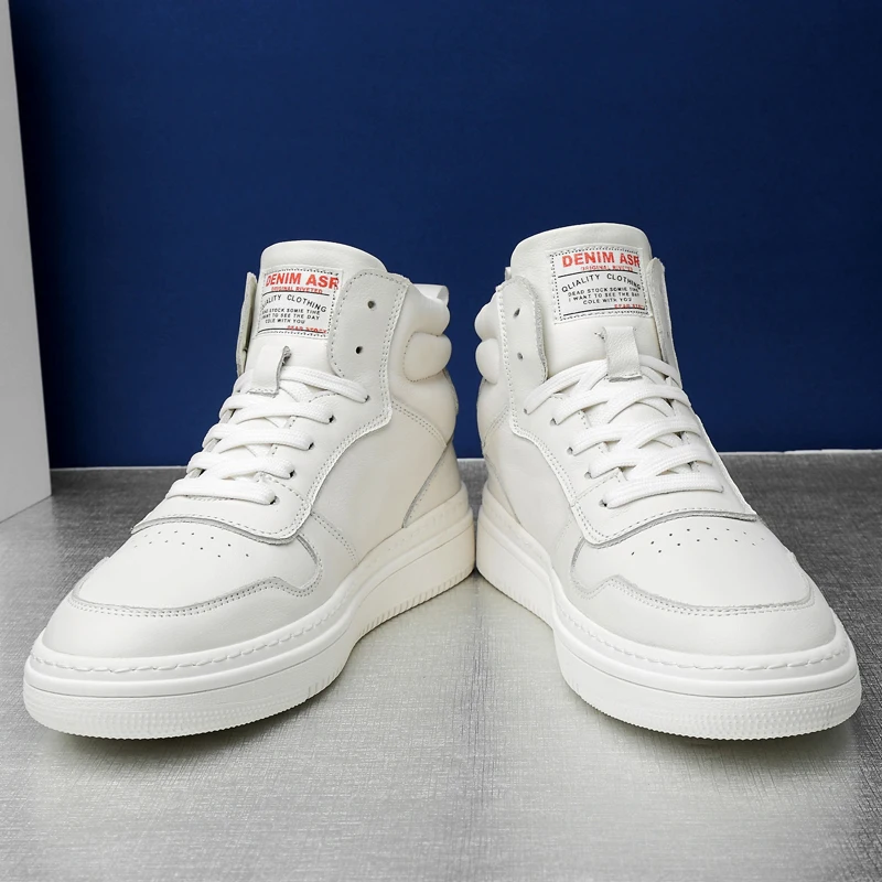 

Air Force One Mid Top Thick Soled Casual Men Board Shoes High-end Personalized New Height Increasing Warm Fashionable Shoes