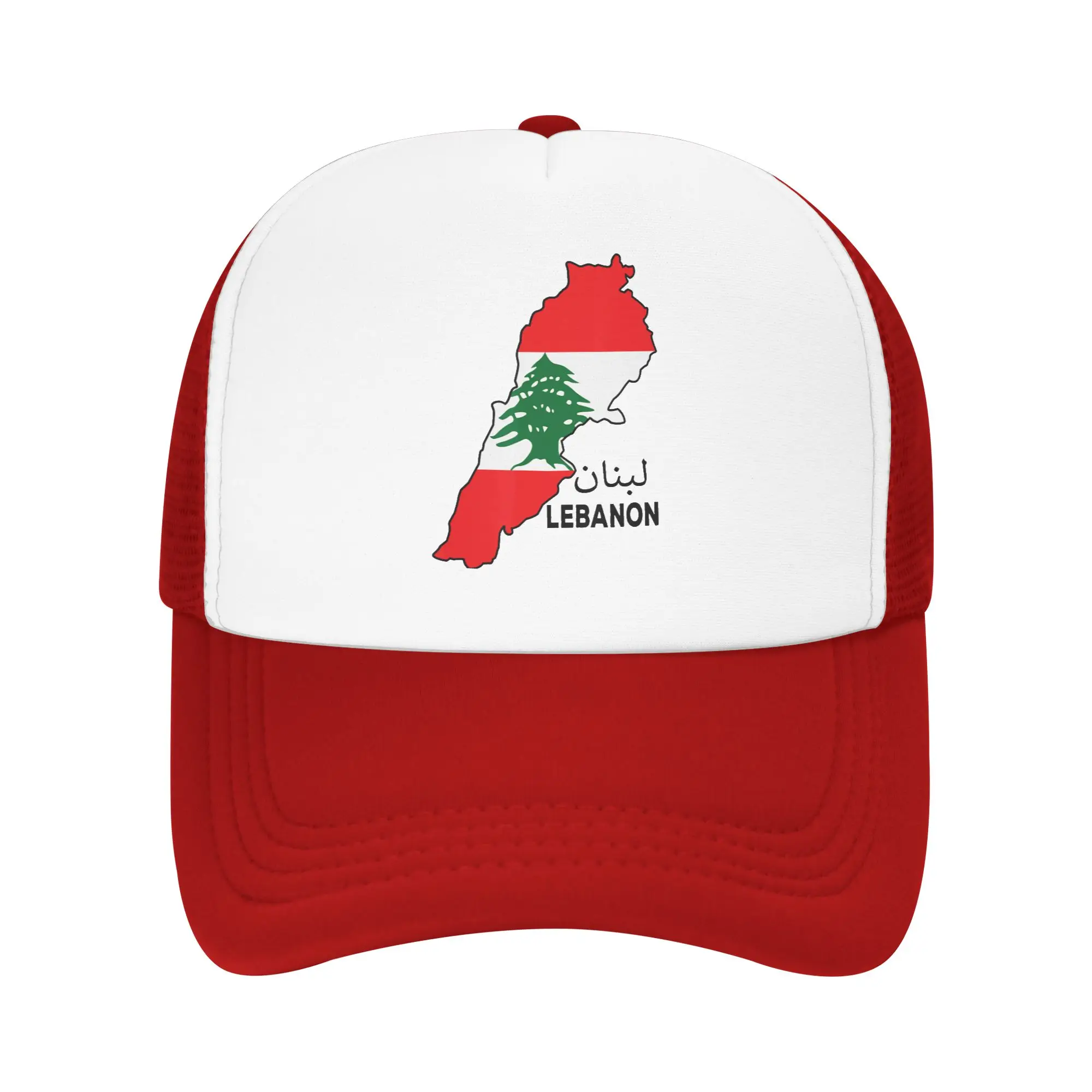 Lebanon Flag Map Beirut Cedar Tree Lebanese Mesh Baseball Caps Adult Fashion Sun Caps  Dad Hat Adjustable Summer Trucker Hats