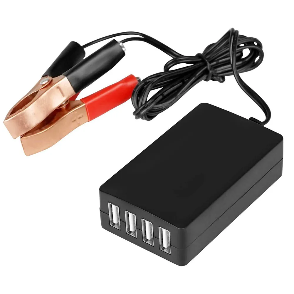 

Fast Charging Multiport Adapter Car Charging 4-Port USB Charger Fast Charging Capability Long-lasting Performance