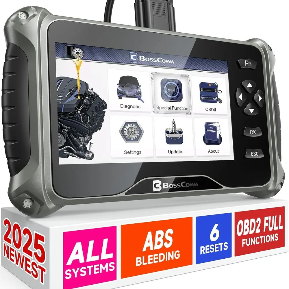 

IF745 2 Scanner, All Systems Car Code Reader Scan Tool with 6 Resets, ABS Bleeding/OiL/EPB/SAS/Throttle/Battery, Car Sc