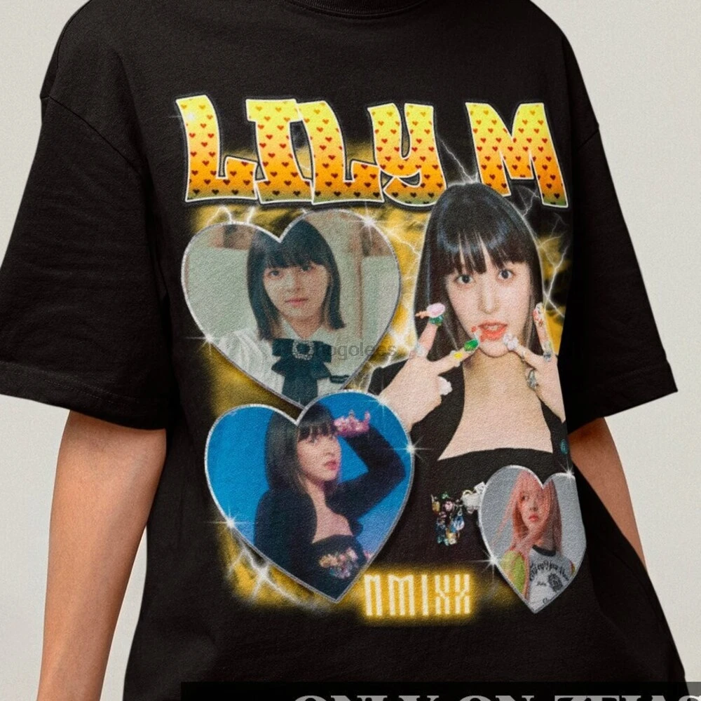 Nmixx Lily M Retro 90s Bootleg T-shirt - Kpop Retro Tee - Kpop Gift for her or him - Kpop Merch - Nmixx Lily M Shirt