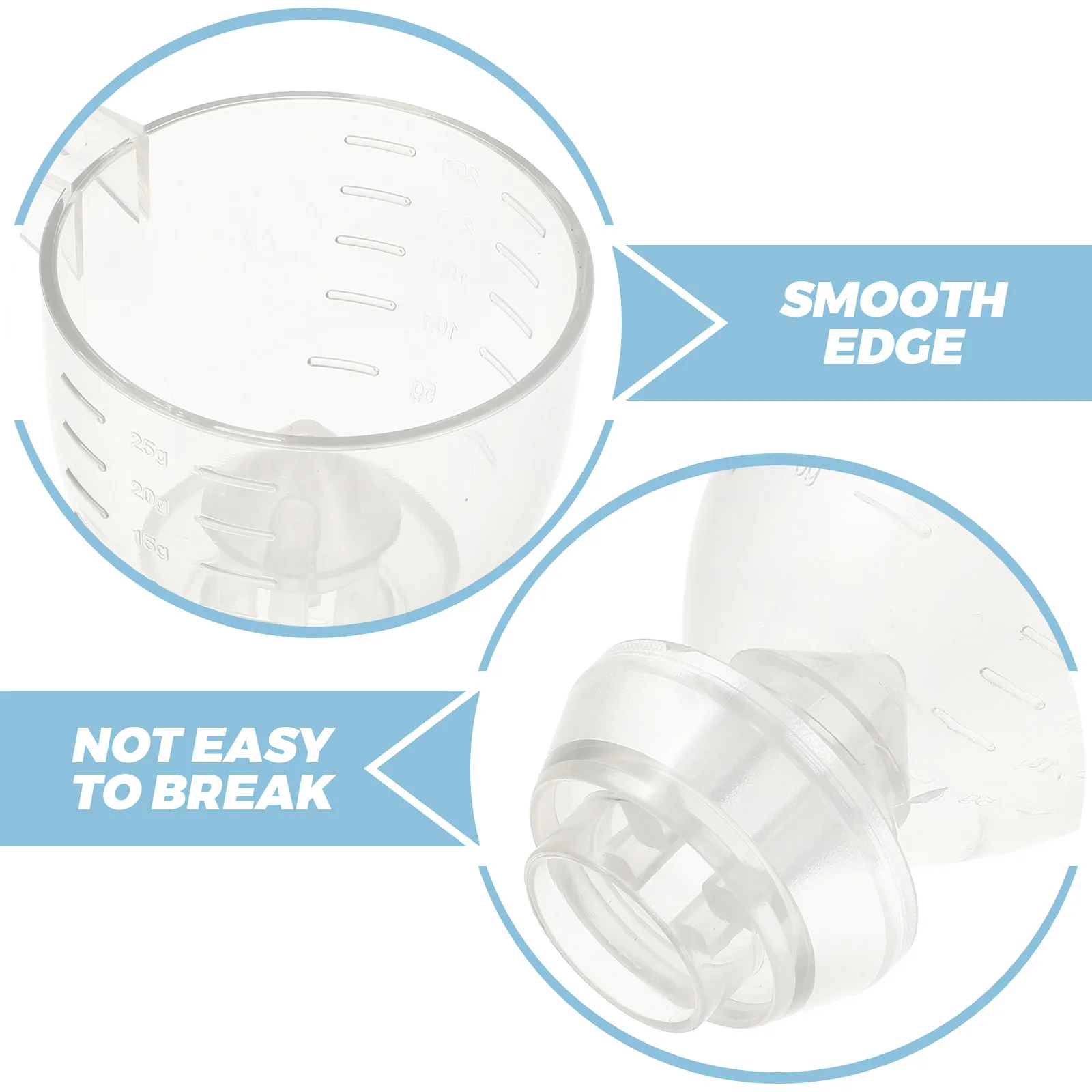 ملعقة قياس متعددة الوظائف، تصميم مدمج مقاوم للانسكاب لملء زجاجات المياه المسبقة لمسحوق البروتين