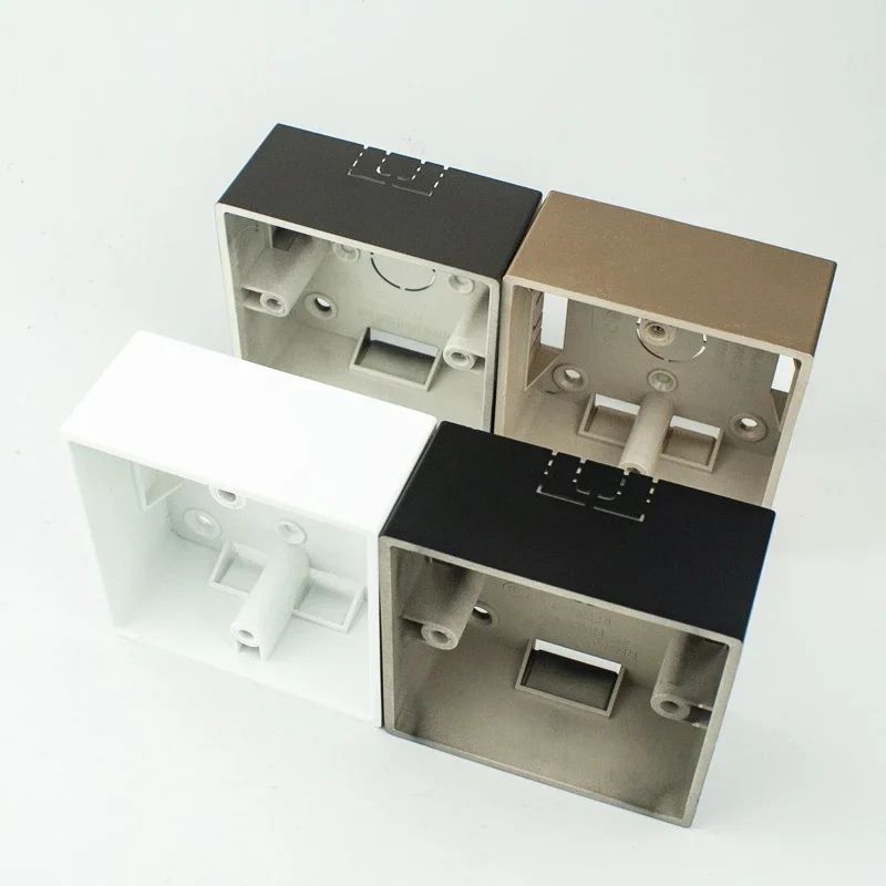 Picture 3: 86 Type Mounting Box Prastic External Mounting Box Standard 86mm*86mm Wall Surface Switch Socket Box Depth 35mm 40mm 52mm