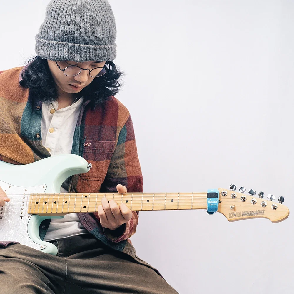 GUITTO Guitar Fret Mute Noise Damper Fretboard Muting Dampeners Silent Wrap For Guitar Bass Guitar Strings Beam Tape