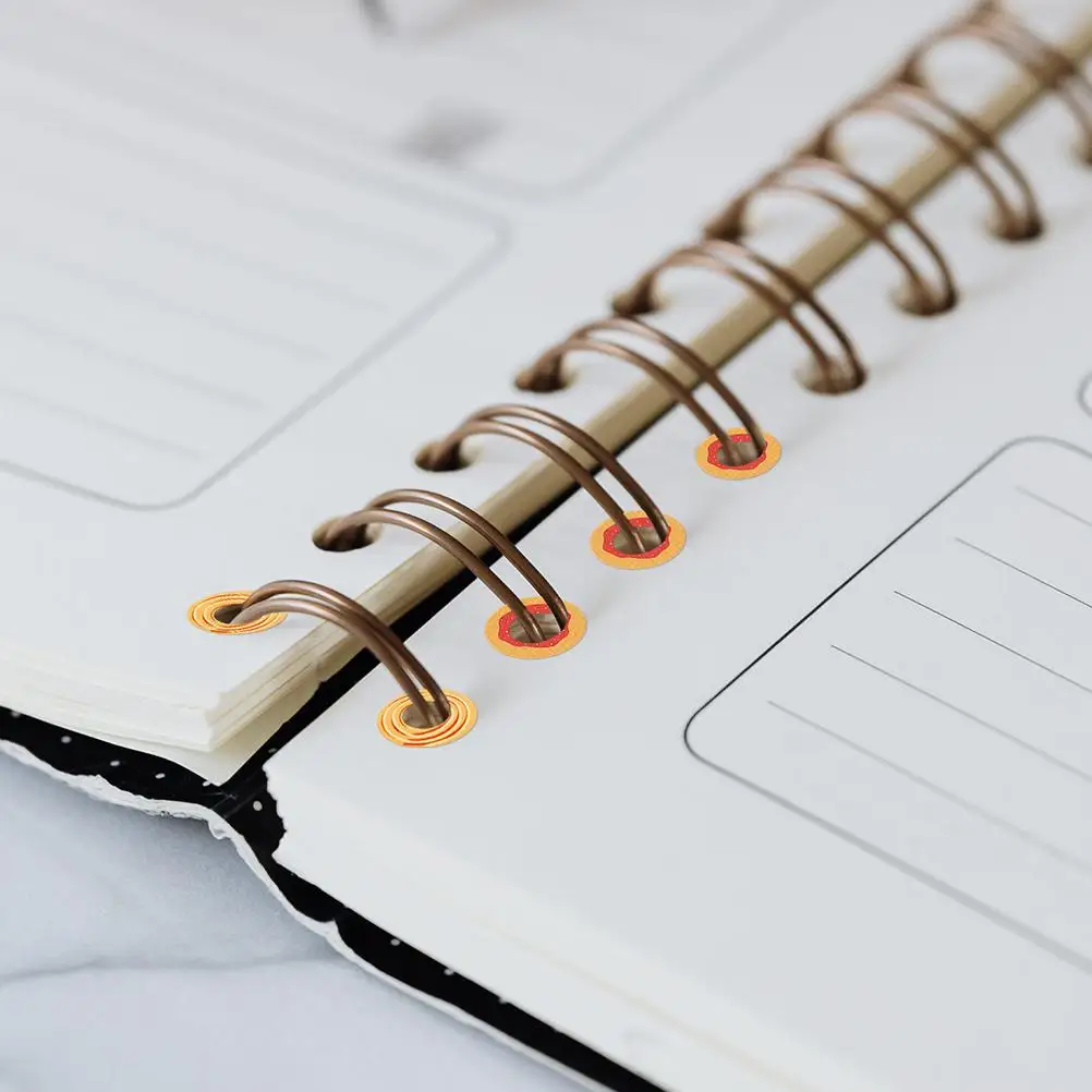 20 Pcs Hole Punch Protector Stickers Paper Reinforcement Binder Repair Loose Leaf Perforation Durability Compatibility