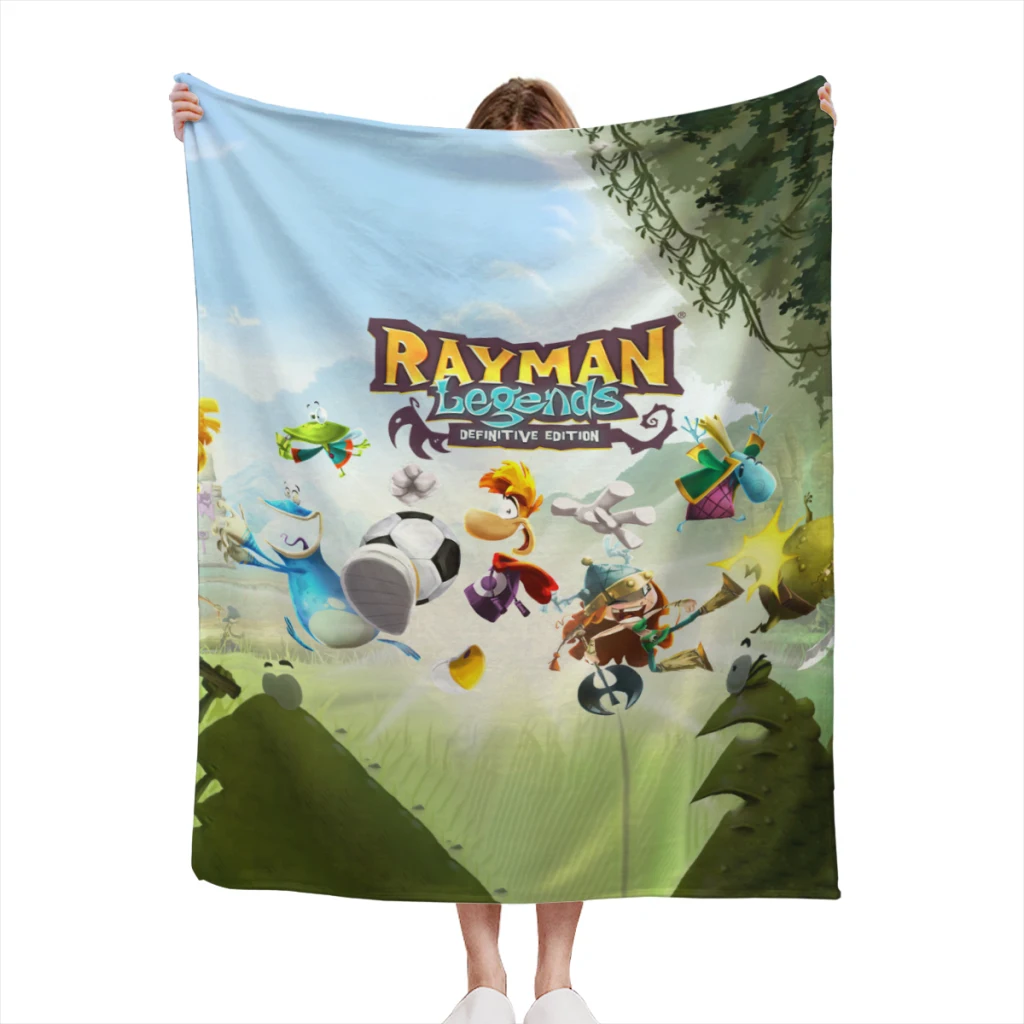 

New-Arrive-Cartoon-Rayman-Legends-Adventures-Game-Print Light Blanket Flannel Warm Soft Extra Soft Throw Office Nap Sleep