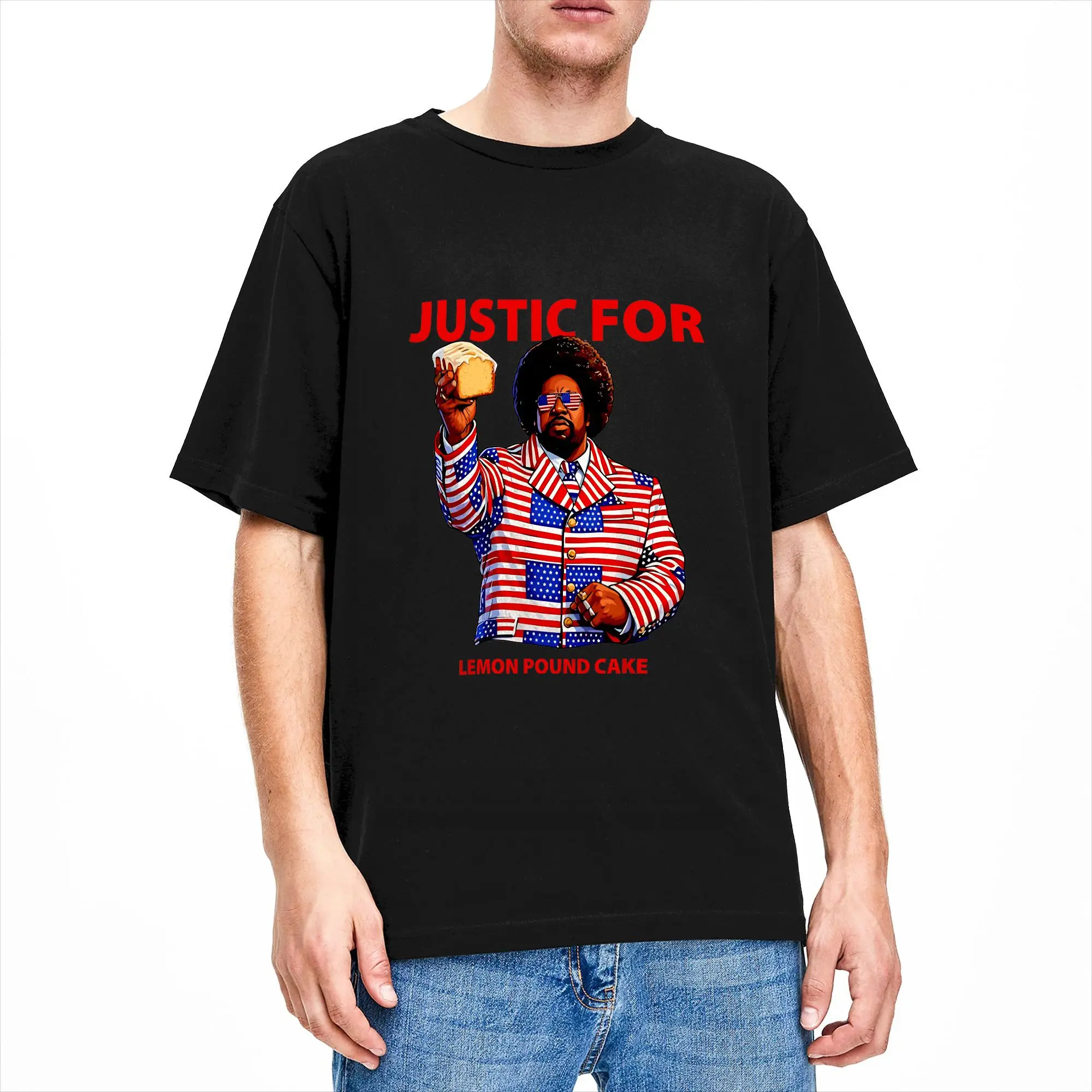 

Afroman Justic For Lemon Pound Cake T Shirt Beach Cotton T Shirts For Men Hippie Print Tshirt Short Sleeves Funny Top Tees