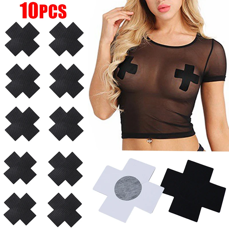 Sexy Cross Nipple Covers Women Self-Adhesive Disposable Breast Pasties Stickers Nipples Patch Chest Paste Accessories