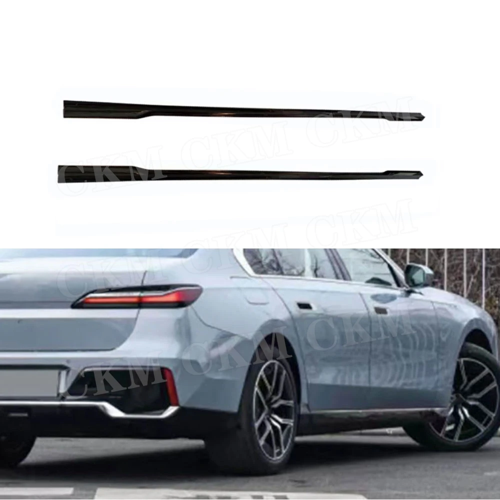 for BMW 7 Series G70 Sport 2023+ Car Styling Body Kits Accessories ABS Side Skirts Rocker Panel Lip Splitters