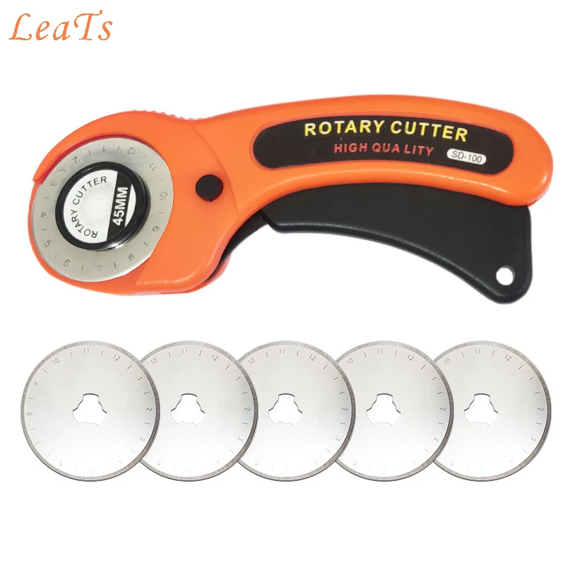 Rotary Cutter For Fabric Card Paper Sewing Quilting Roller Cutting Knife Tailor Scissors Dress Leather Clothes Making DIY Tool