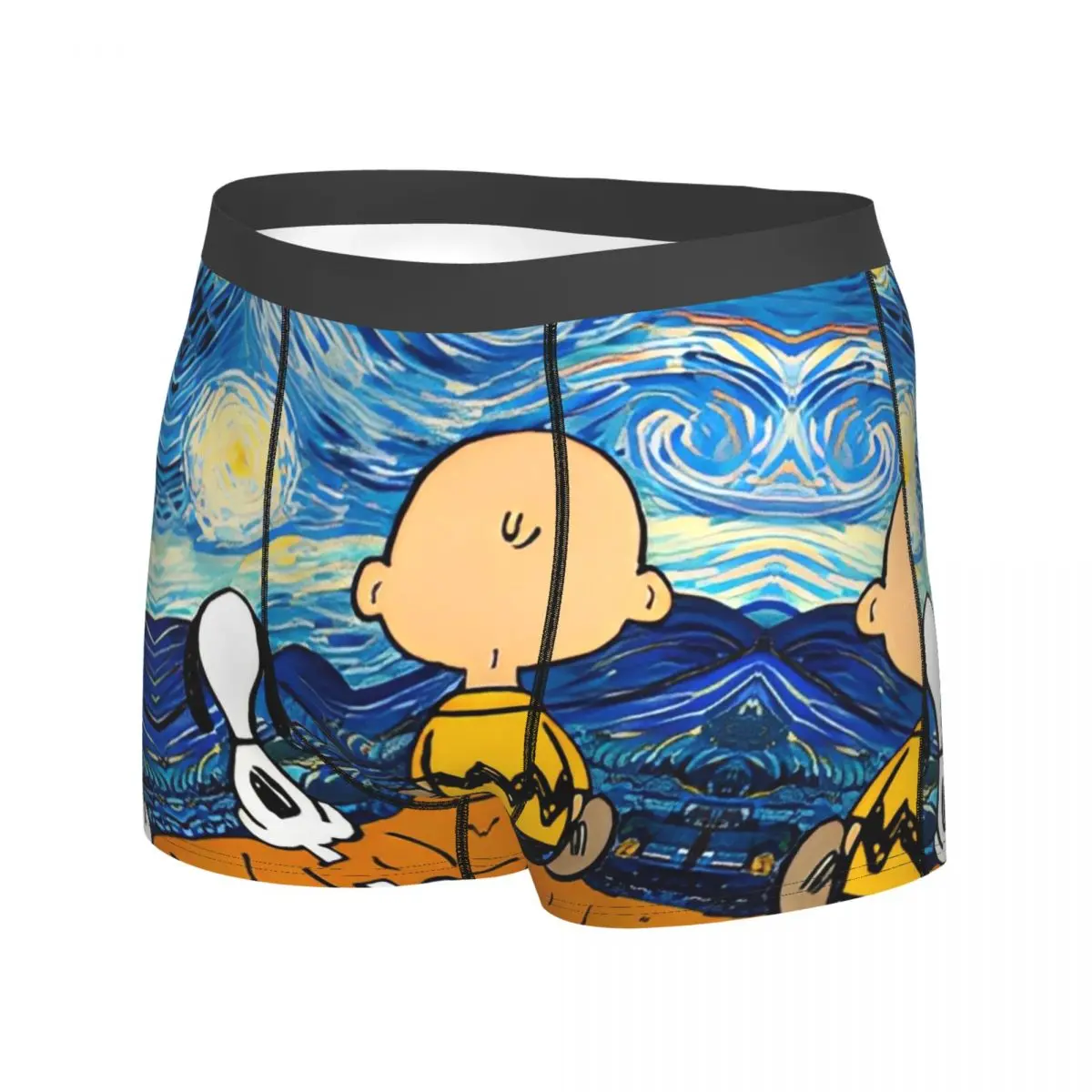 MINISO Snoppy Cartoon Unterwäsche Bequeme Höschen Benutzerdefinierte Shorts Slips für Männer Beutel Plus Size Boxershorts