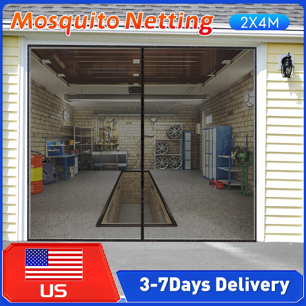 

Усиленная магнитная сетка для гаражных ворот, бесшовная, от насекомых и птиц, с автоматическим закрыванием без рук, летняя модель