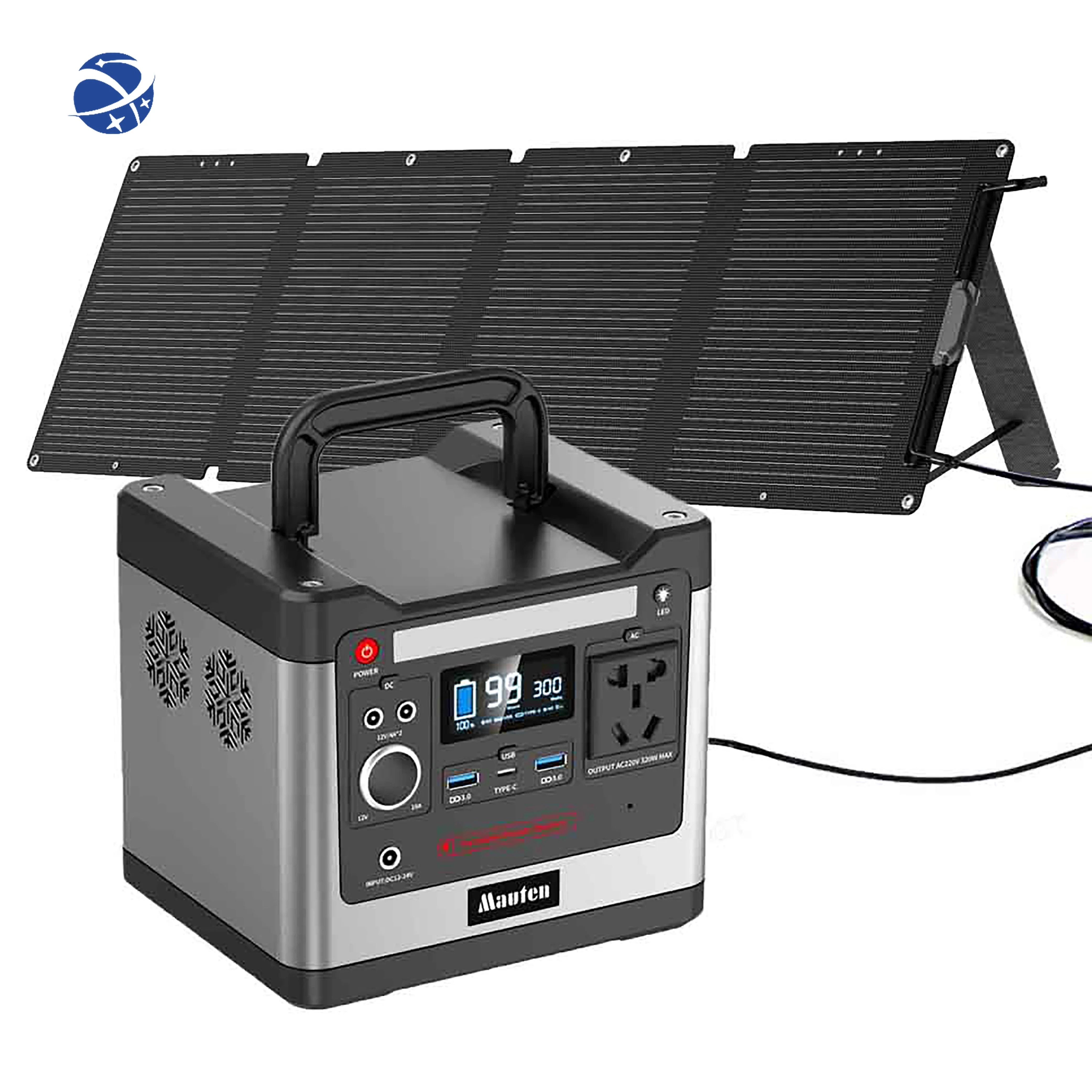 

##YUNYI US Portable Power Generator 300W 500W 2000W Solar Rechargeable Station For Outdoor Emergency Power Supply