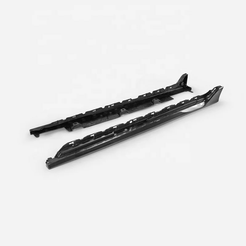 

suitable for For Honda FK8 Civic Type-R OEM Carbon Fiber Side Skirt Extension Glossy Fibre Door Step Cover Trim