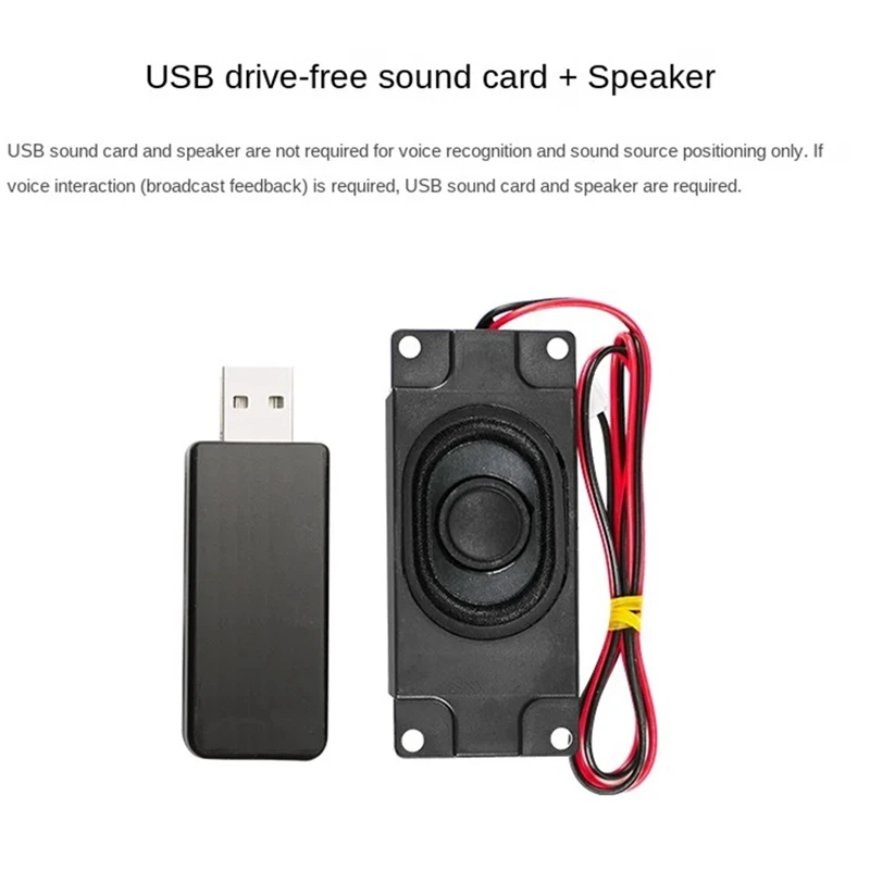 Modulo array di anelli per microfono da campo lontano ROS Scheda vocale per 6 microfoni Navigazione per posizionamento di 6 microfoni