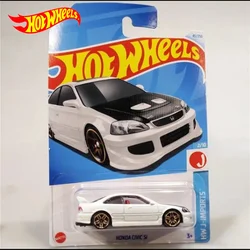 2024G оригинальный автомобиль Hot Wheels Honda Civic Si Игрушки для мальчиков 1/64 Литые металлические модели автомобилей Brinquedos J-IMPORTS подарок на день рождения