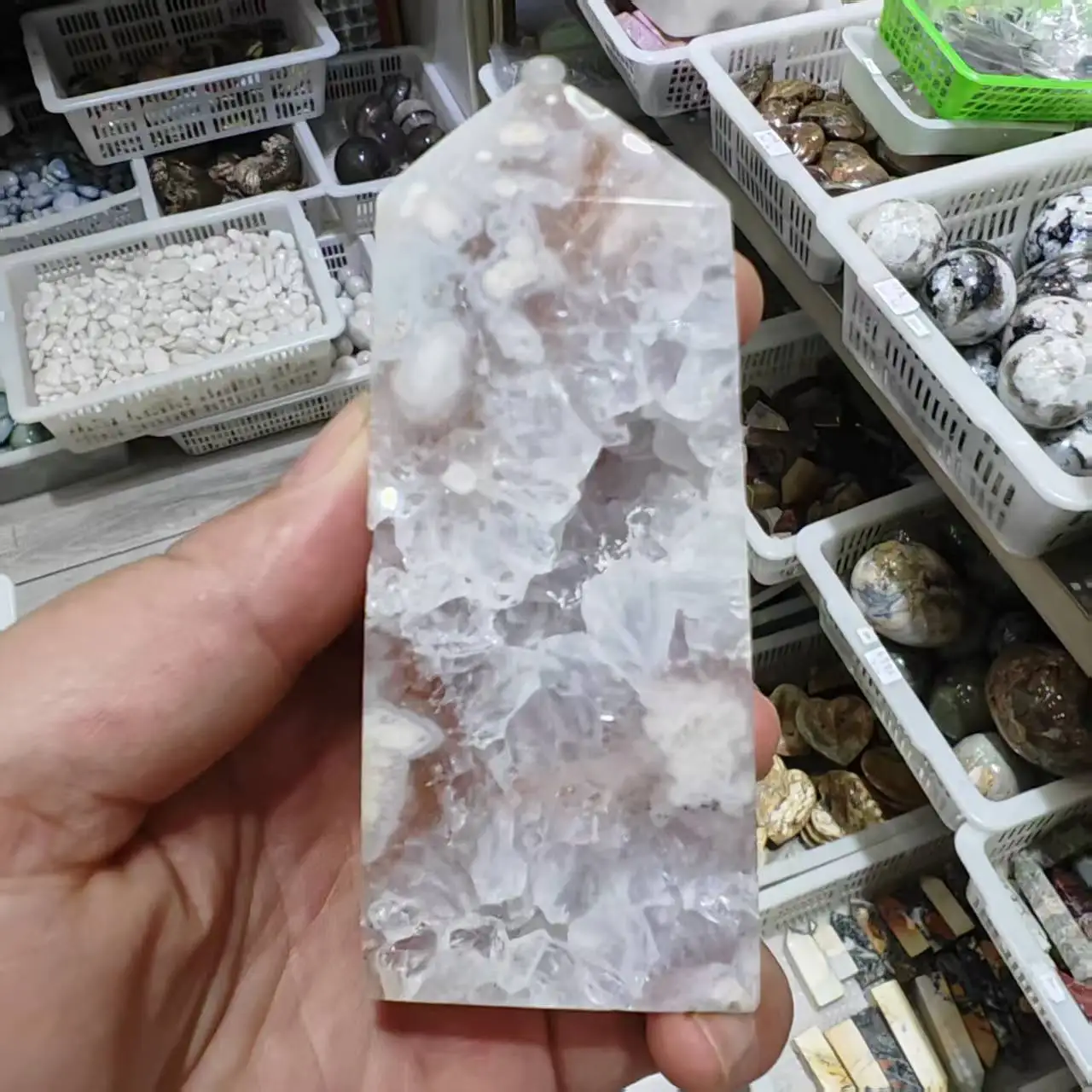 

Натуральная Роза Гермоза Кристалл Кварц Башня Сакура Агат Кристалл Точка Энергия Вишня Агат Розовый Драгоценный Камень Рейки Подарок Украсить Дома