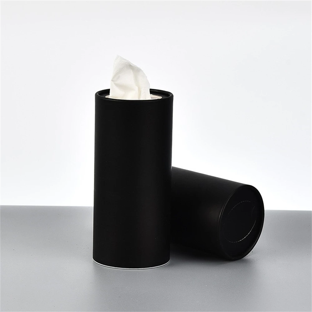 1pc 16cm Cylindrical Tissue Box Car Tissue Box,Creative Roll Paper Draw Paper Storage Box  Also Suitable for Kitchen Living Room
