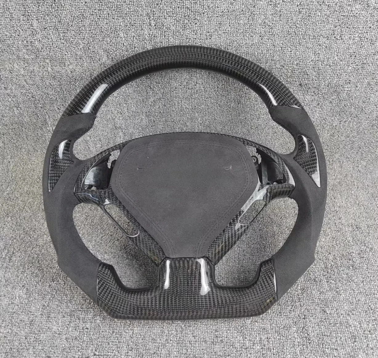 

For Infiniti G25/G37/G35 EX35/EX37/Q60/Q50/QX70 FX35/QX80 G35 FX50 Leather Alcantara Carbon Fiber Steering Wheel Sports Car Part