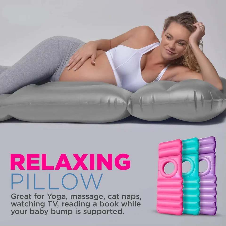 Stomach Sleeping Prenatal Massage Belly Pregnancy Yoga Pregnancy Air Mattress Inflatable Pregnancy Pillow With Belly Hole Hot