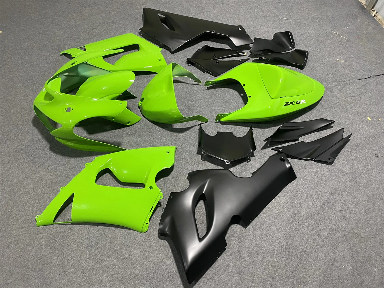 ABS Injection Motorcycle Fairings Kit fit for Kawasaki Ninja 636 ZX-6R ZX6R 2005 2006 05 06 Bodywork Set Matte Black NINJA636