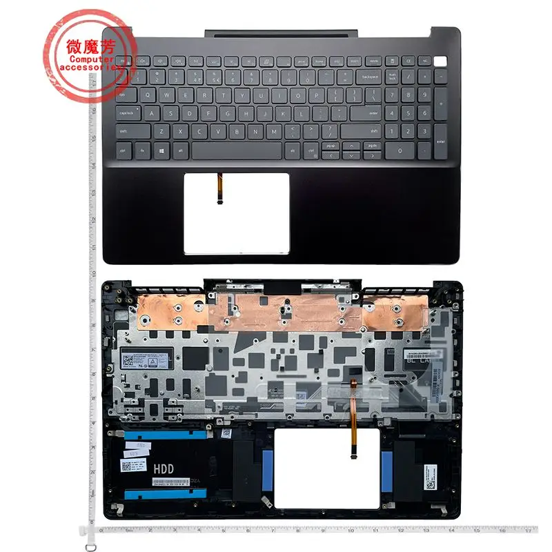 

Original New Laptop Keyboard Backlight for Dell Vostro 15 7590 notebook palmrest upper top case cover US with backlit