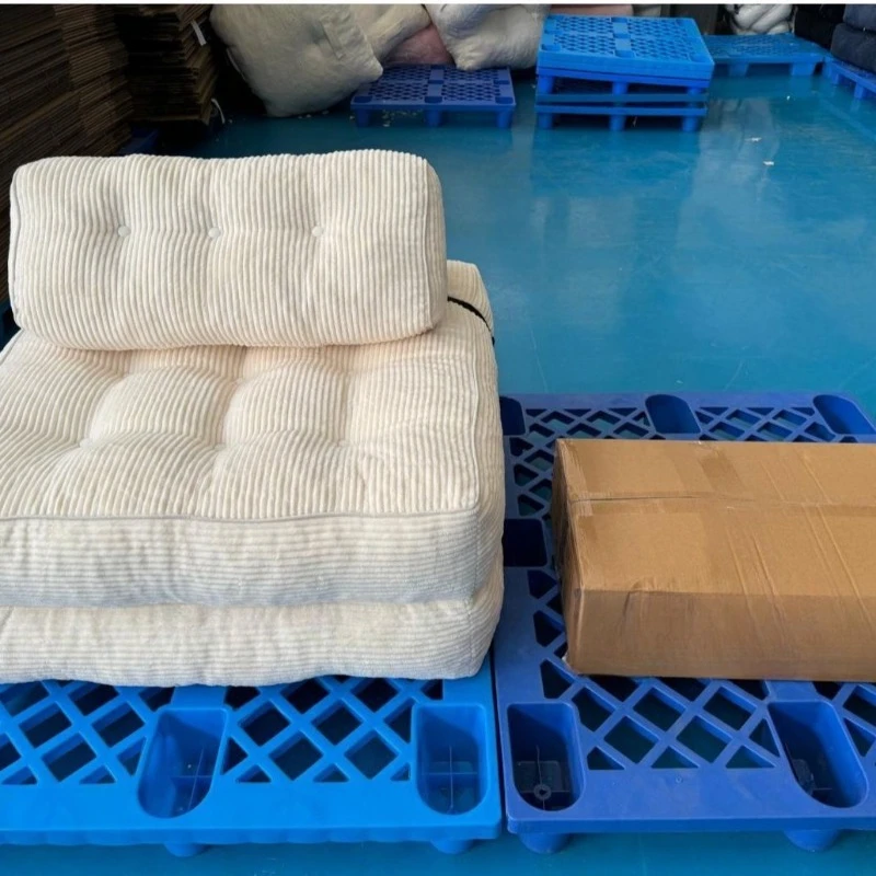 Compressed lazy sofa lamb wool sponge folding pad recliner floor sofa living room