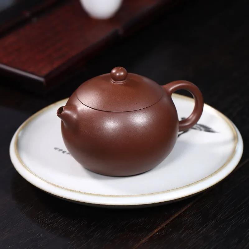 

Zanghutianxia Yixing Zisha Teapot Handmade Zisha Tea Set Crude Ore Old Purple Clay Teapot Tea Making Household Xi Shi Pot Xi Shi