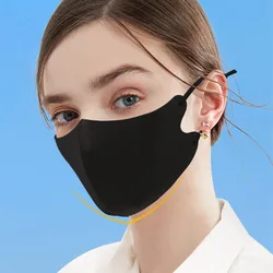 UPF50+ Ice Silk Sunscreen Mask Summer Outdoor Sports Riding Face Mask Traceless Golf Mask Adjustable Anti Pollen Face Veil