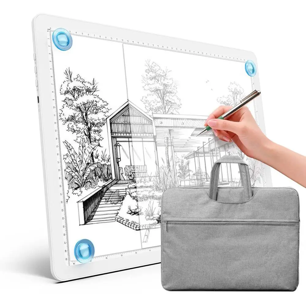 

A3 LED Light Box with Bag, 18.2x13.4 Inches, Bright Magnetic Drawing Tablet, USB-C Adjustable, Ideal for Copying, Sketching, and