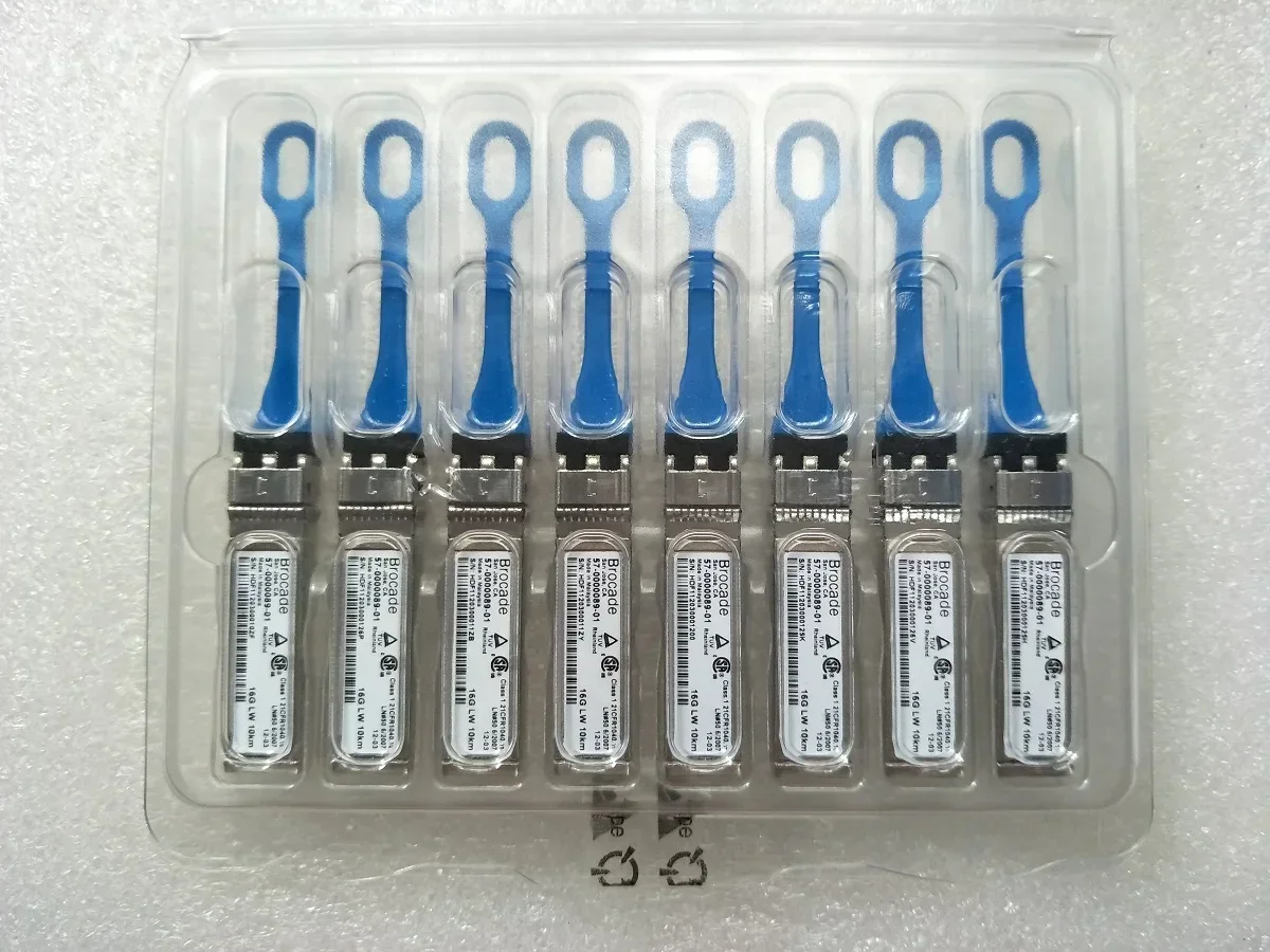 Original Brocade 16GB SFP+ 57-0000089-01 FC 16G SFP+ LW 1310nm 10km DCX 6520,6510,6505 Single Module Optical Fiber Transceiver
