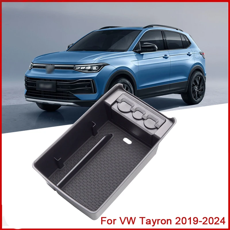 

Car Center Console Armrest Storage Box Organizer Interior Tidying Car Accessories For VW Tayron 2019 2020 2021 2022 2023 2024