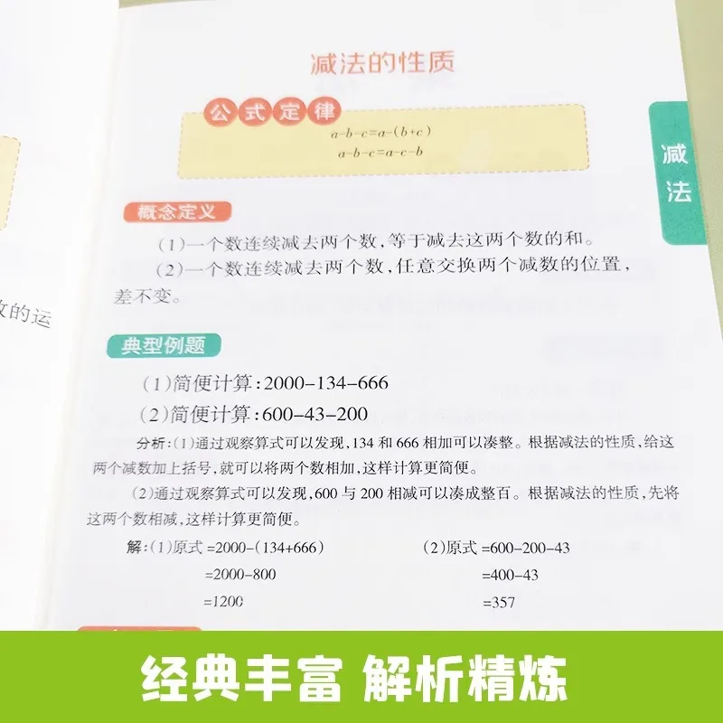 Handbook of Elementary School Mathematics Formulas and Laws, 500 General Knowledge Examples of Mathematics with Wisdom