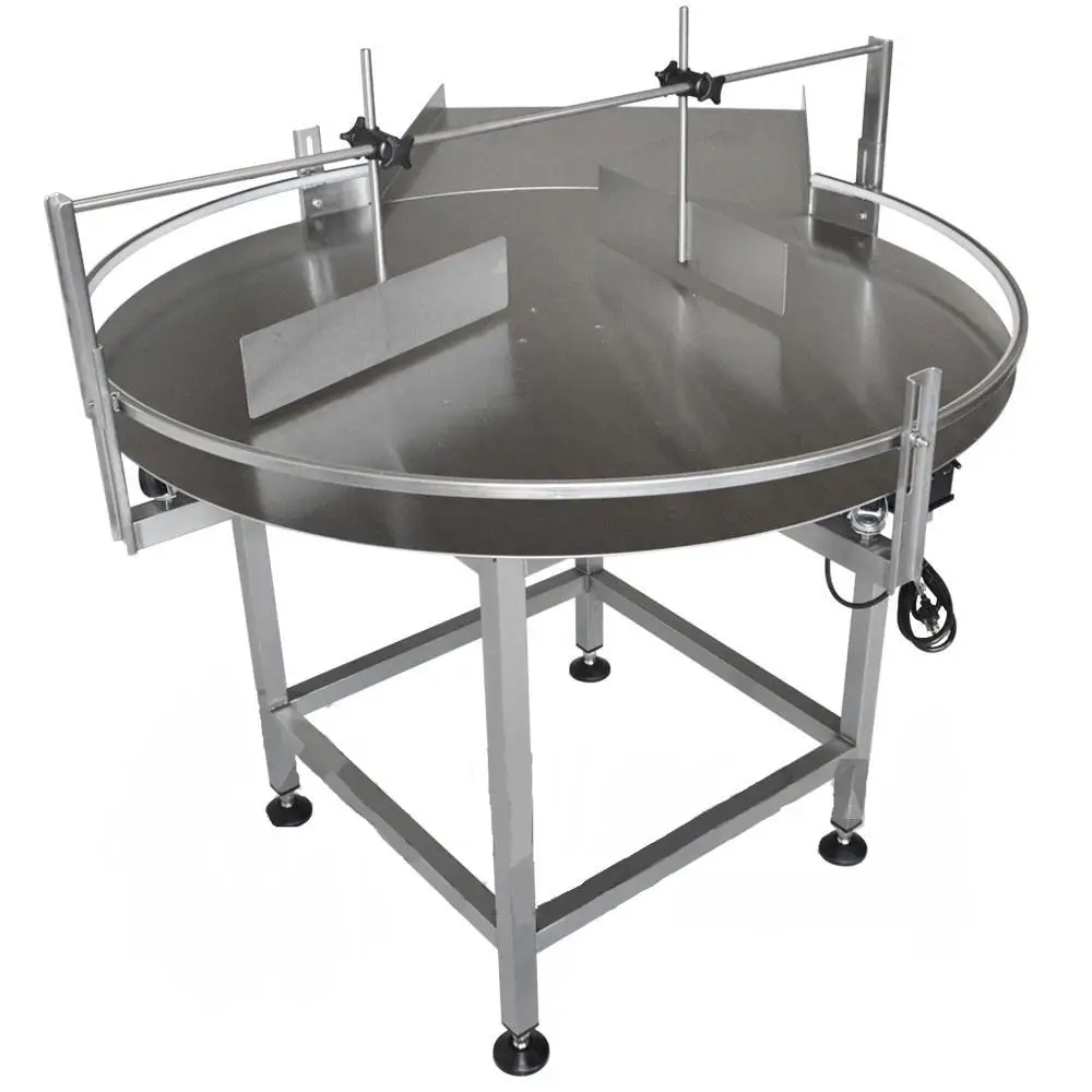 Bottle Feeder Unscrambler Table, Accumulating Rotary Table Conveying Machine