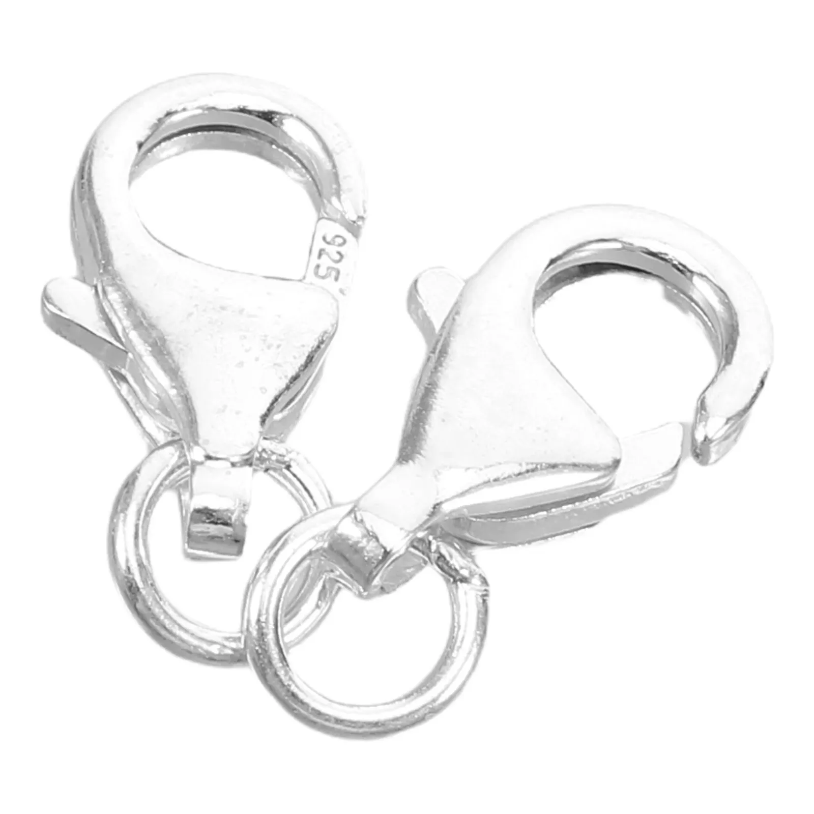 

Набор из 2 металлических застежек-карабинов для украшений: элегантные концевые соединители для ожерелий, браслетов, DIY-поделок, многослойных изделий