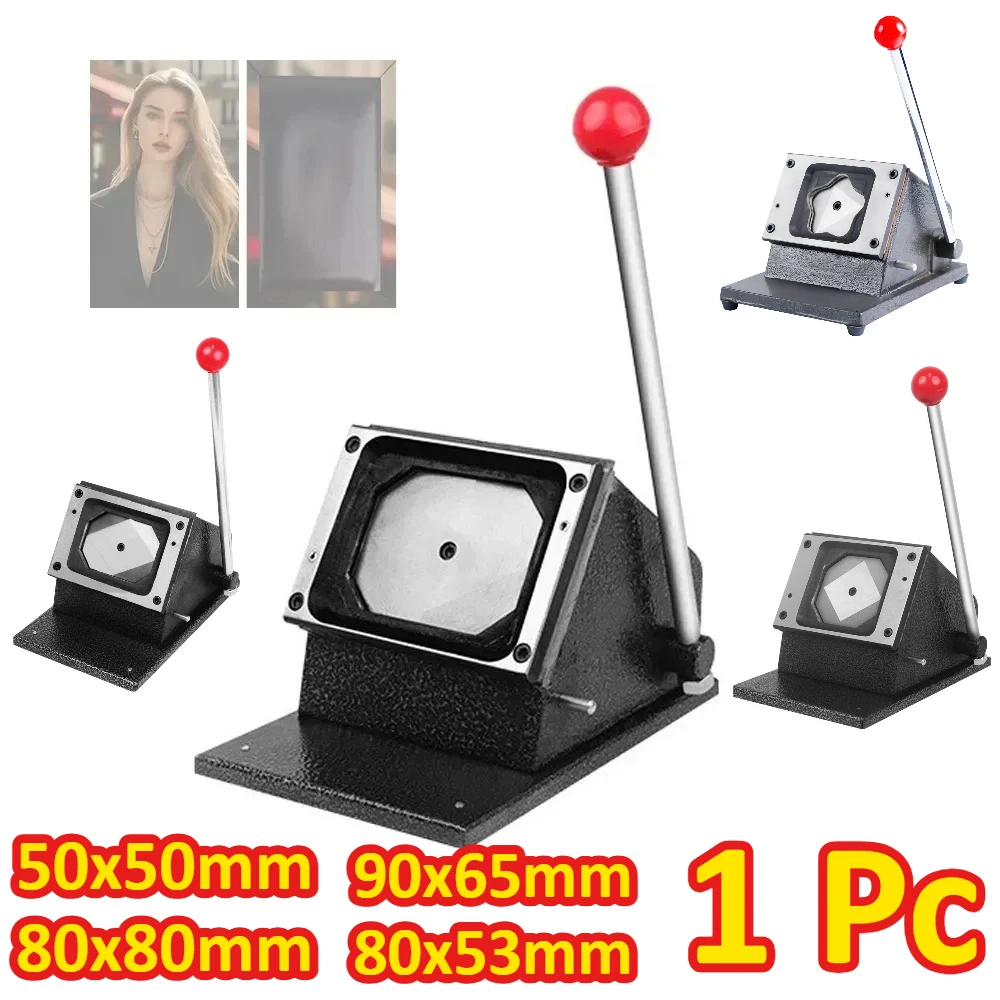 

Graphic Punch Die Cutter for Square/Rectangle/Five-poited Star Shape 80x53/90x65/50x50/80x80mm Refrigerator Magnets Paper Cutter