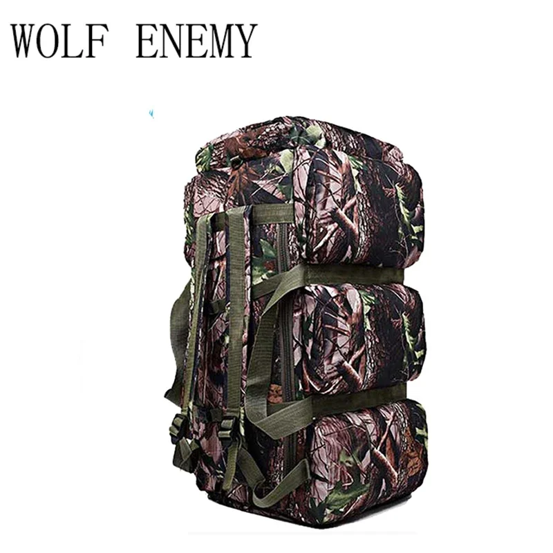 2024 New High Quality 90L Large Capacity Hunting Travel Bags Oxford/canvas Backpack Camouflage Duffel Bag Waterproof Backpack