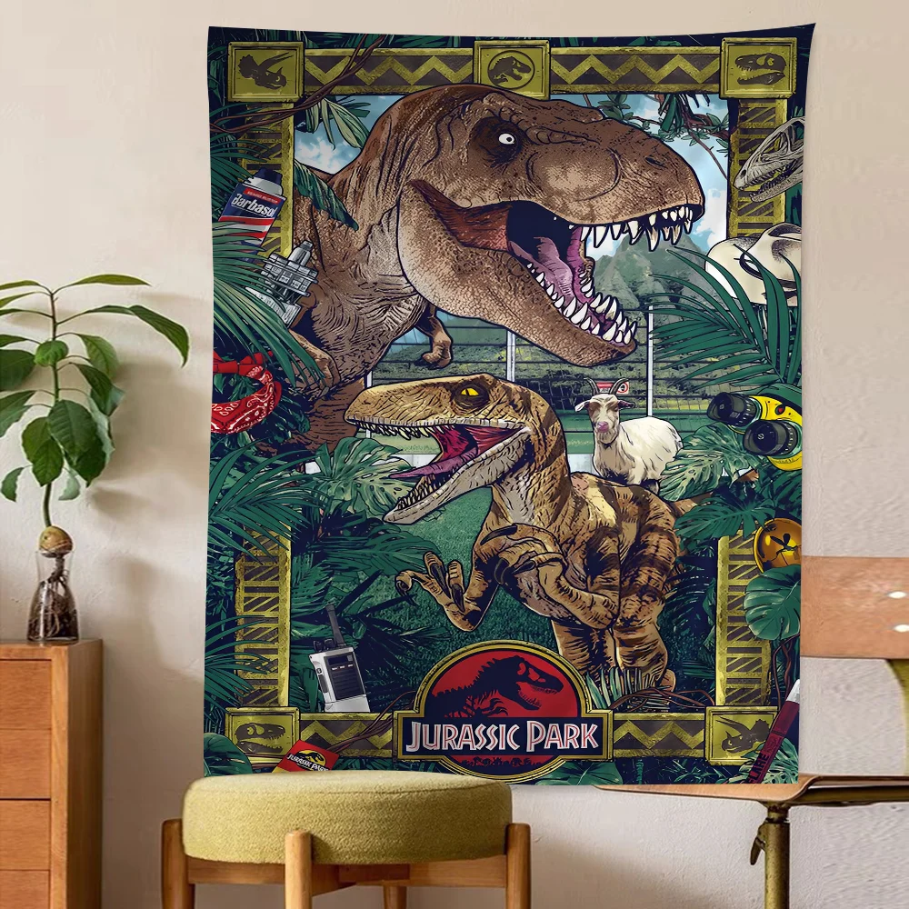 J-Jurassic W-World D-DominionWall Tapestry Bohemian Wall Tapestries Mandala Wall Hanging Home Decor