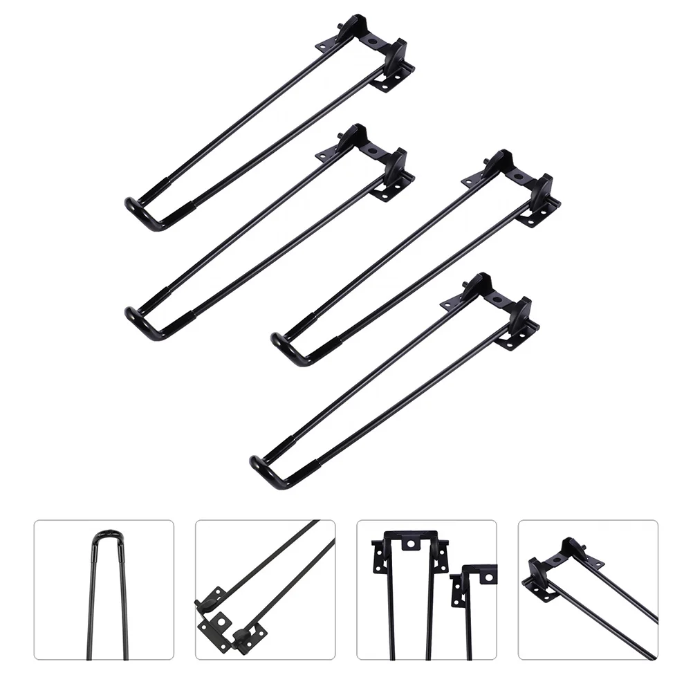 

Усиленные металлические складные опоры для стола, 4 шт., для обеденного стола, письменного стола, дивана, сменные мебельные комплектующие