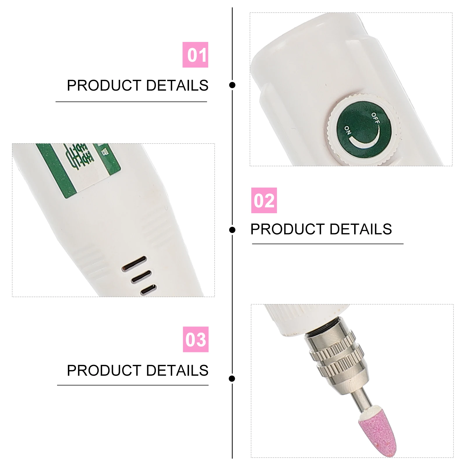 

Mini Electric Engraver Pen H held Carving Machine White Adjustable Speed Drill Polisher for DIY Jewelry Metal Glass Ceramic